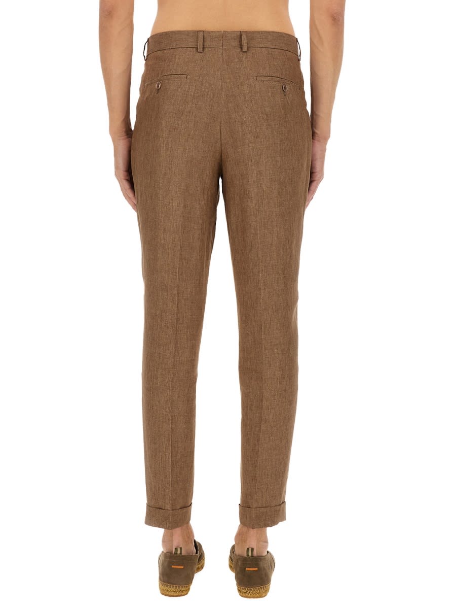 Hugo Boss Boss Trousers In Brown