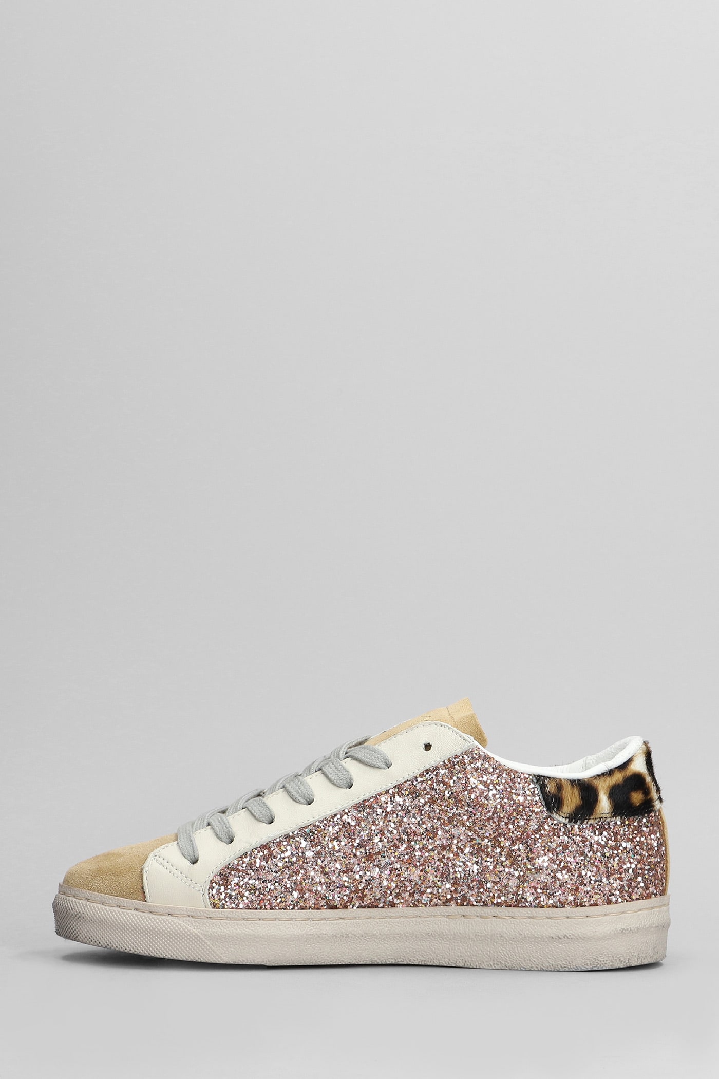 Shop Ama Brand Sneakers In Multicolor Glitter