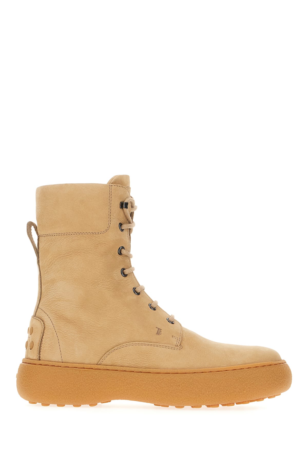 Shop Tod's Beige Suede Ankle Boots