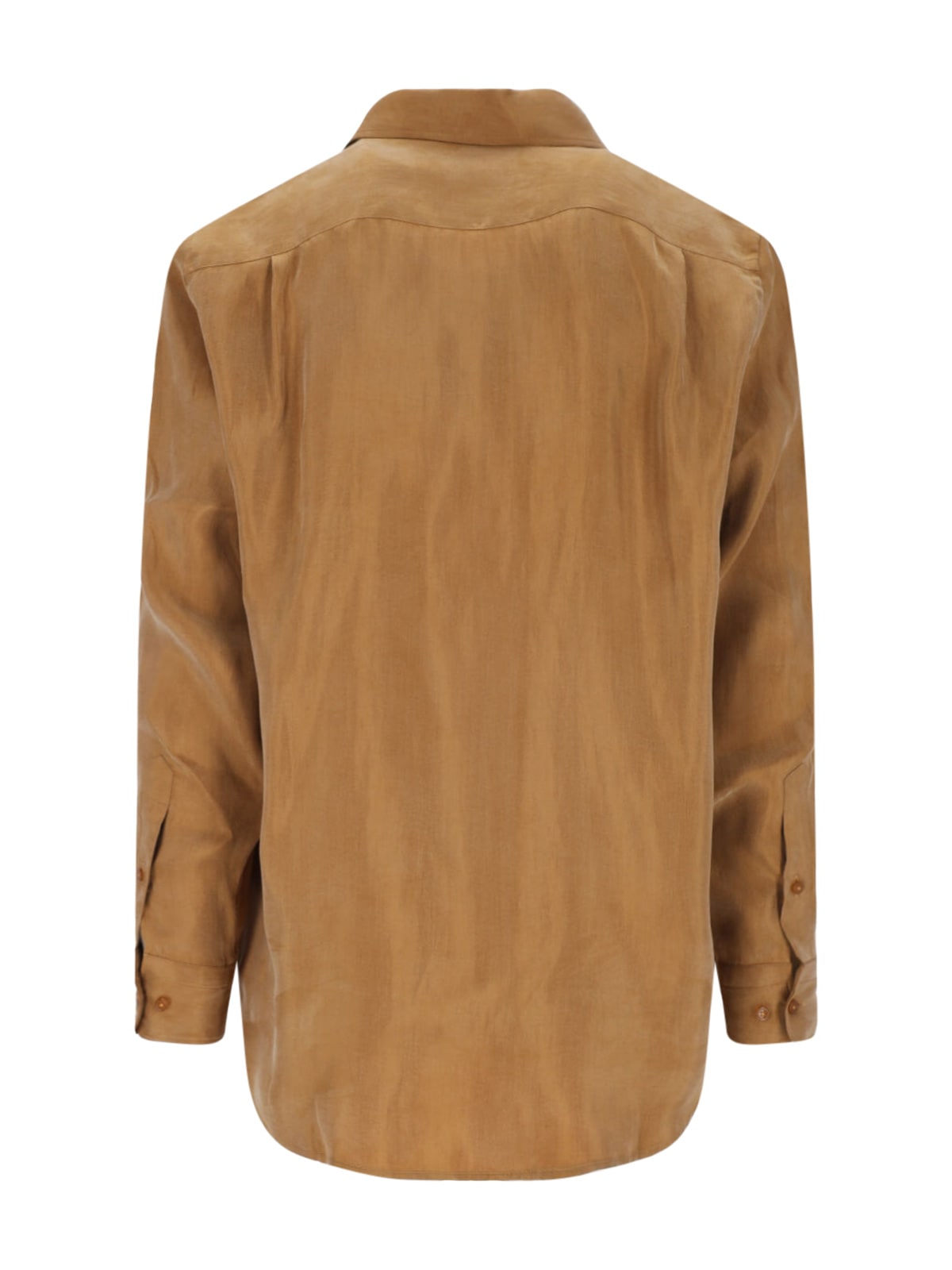 Vivienne Westwood Collared Shirt With Long Sleeves And Chest Pocket In Brown