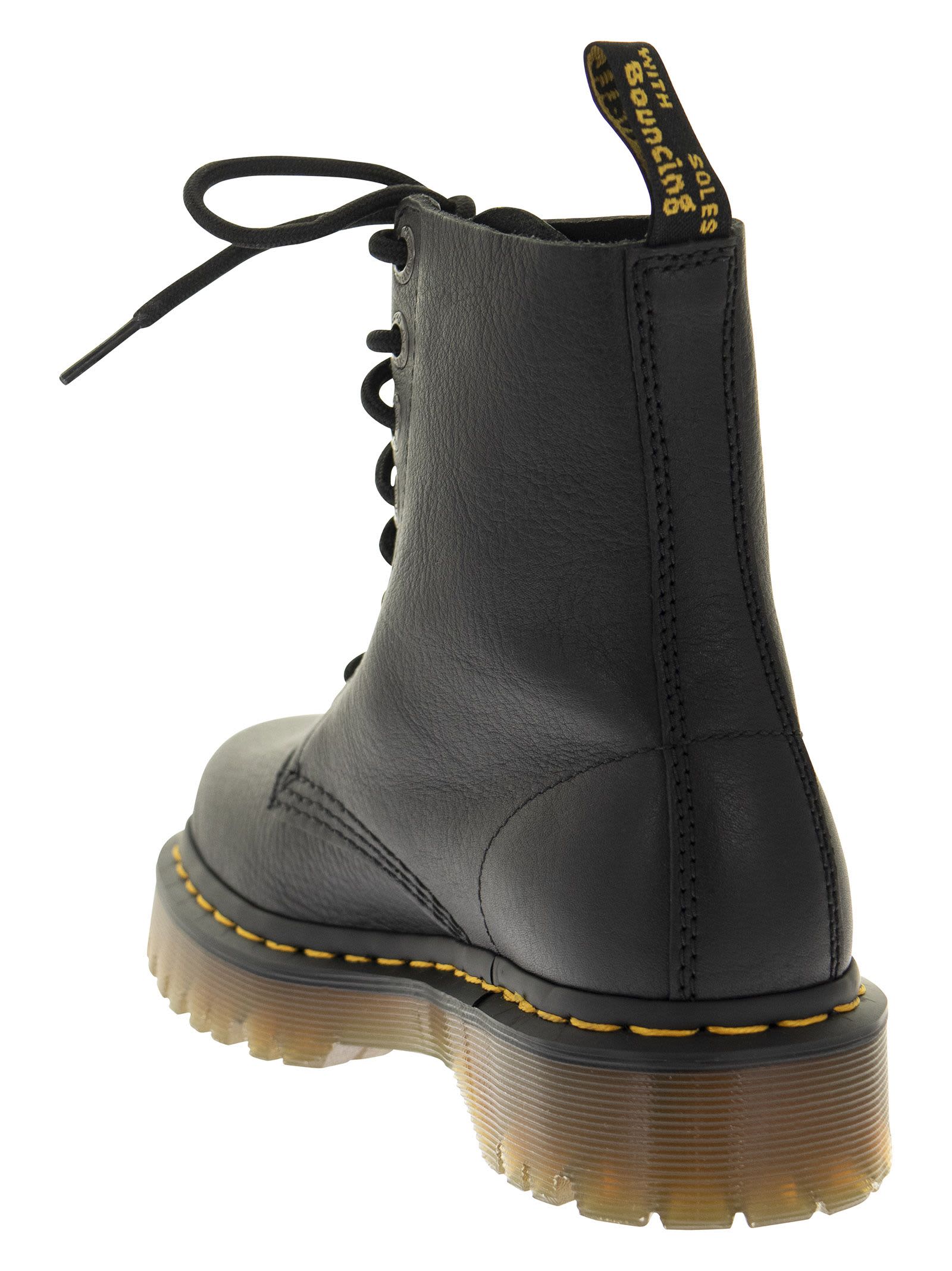 Shop Dr. Martens' 1460 Pascal - Leather Ankle Boots In Black Pisa