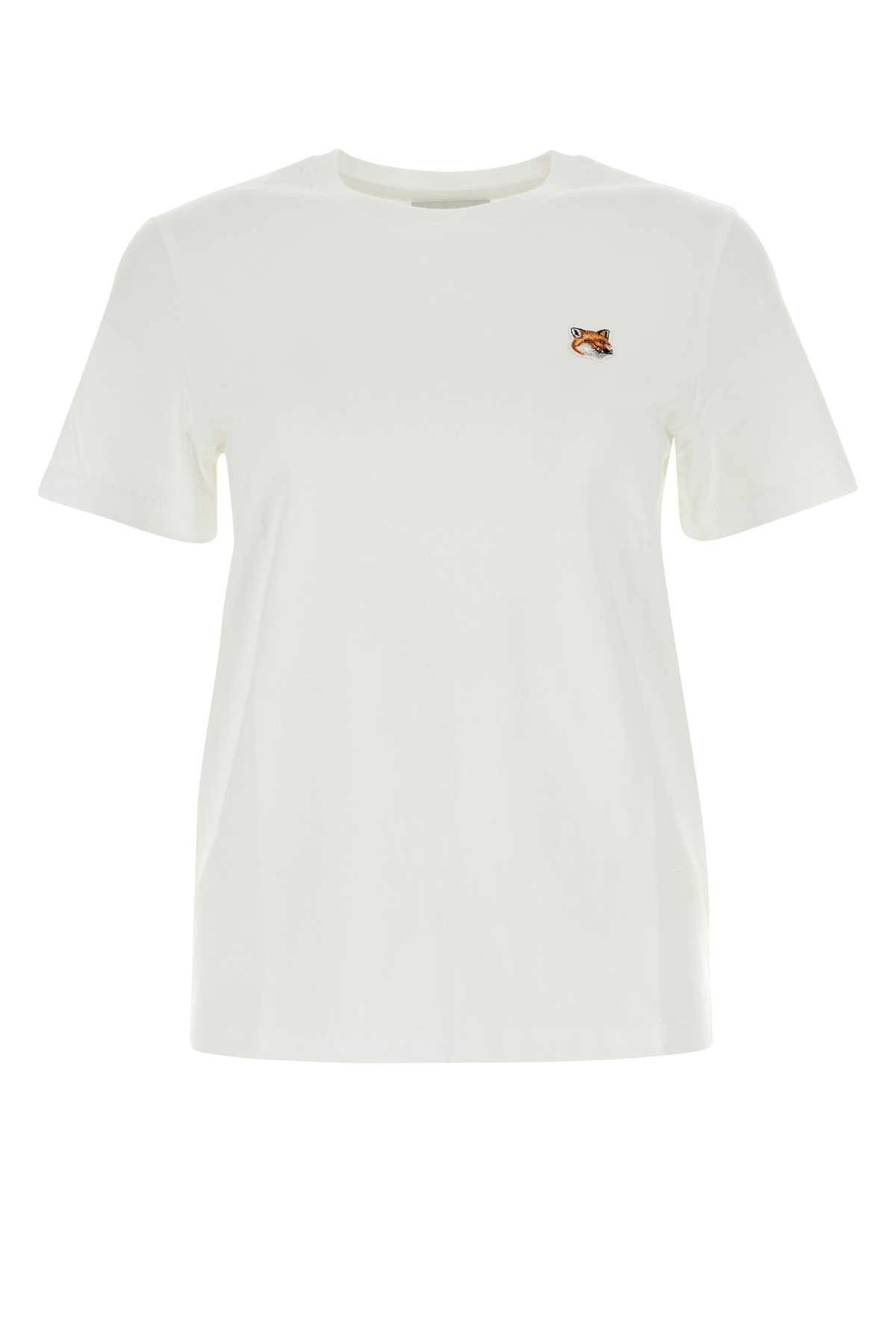 Maison Kitsuné White Cotton T-shirt