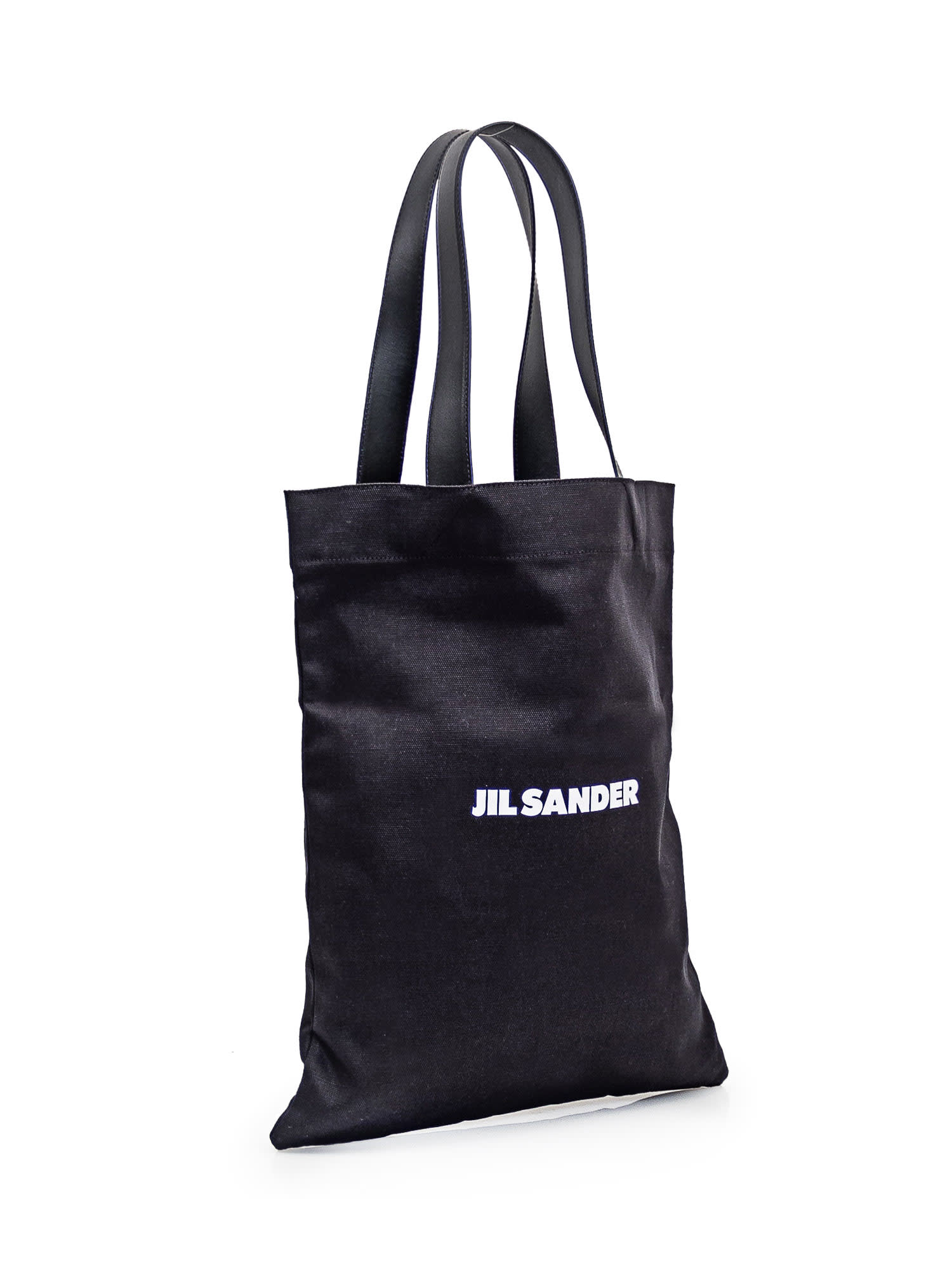 Shop Jil Sander Flat Tote Bag In Black