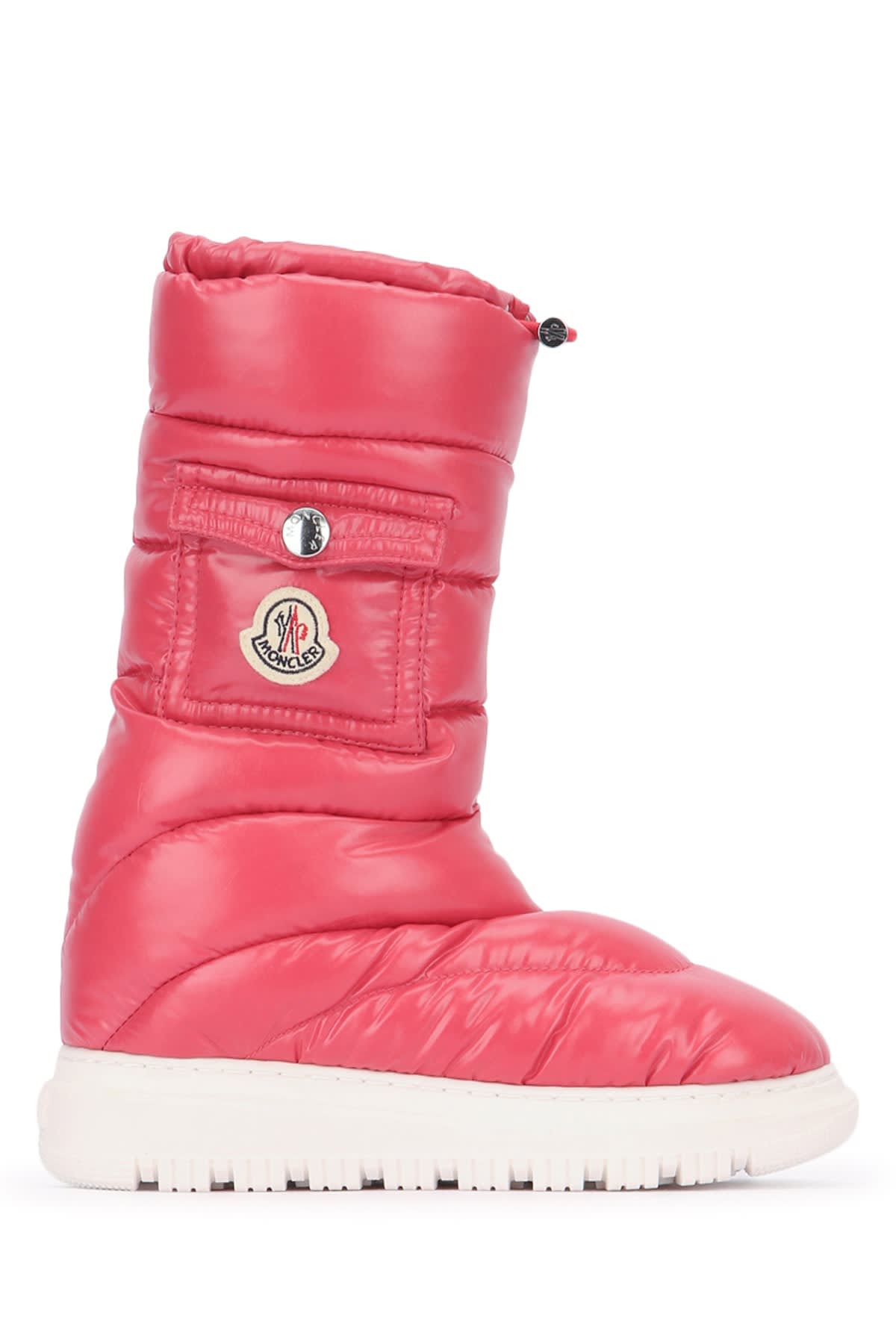 Moncler Petit Gaia Pocket Snow Boots In Pink