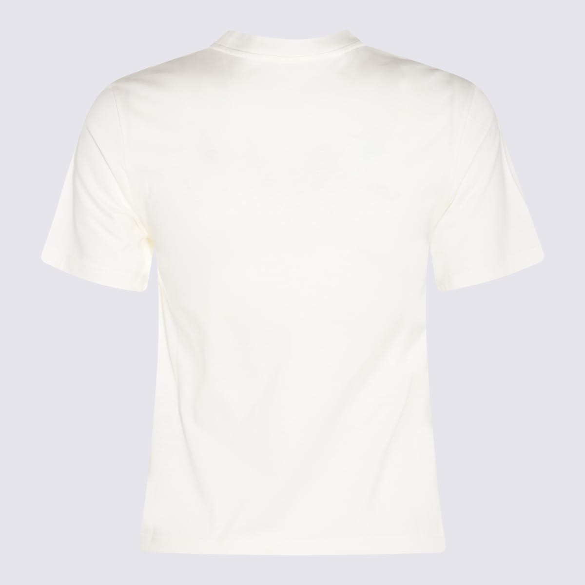 Shop Palm Angels White And Black Cotton T-shirt