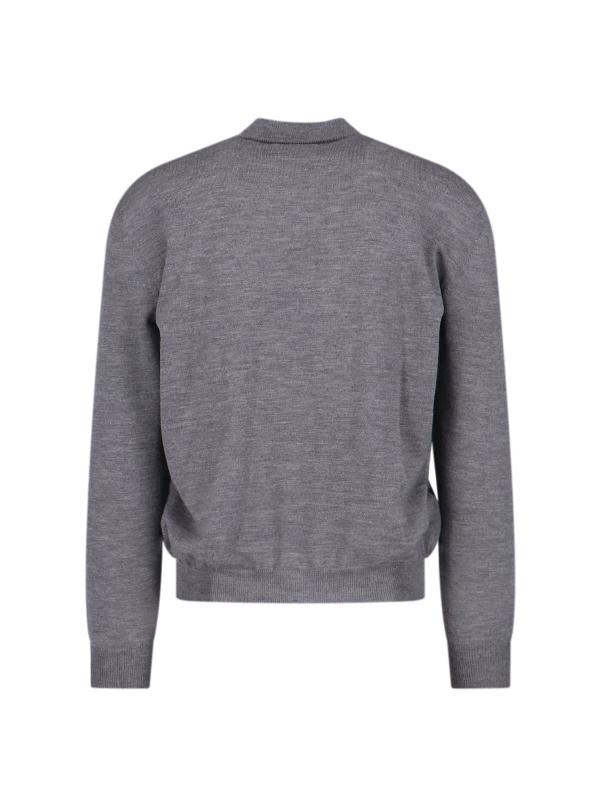 Magliano Graphic Design Crew Neck Long Sleeve Sweater In Gray