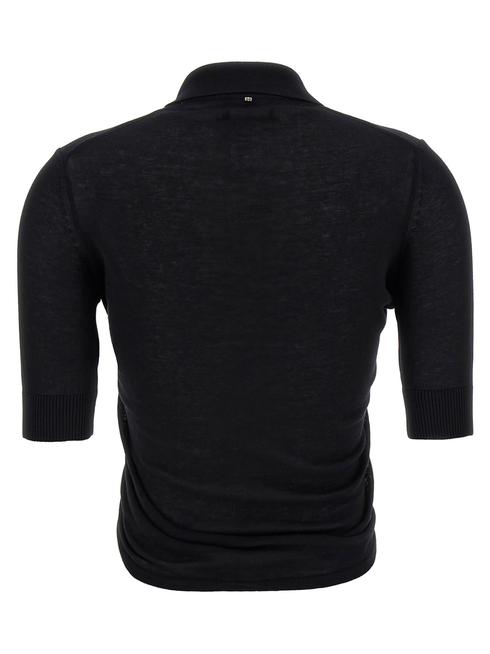 Sportmax Black Shaker Top In Black