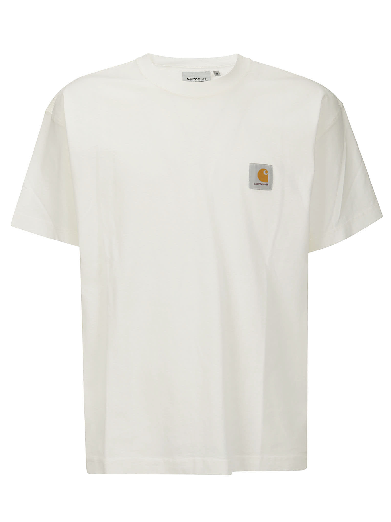 Shop Carhartt S/s Nelson T-shirt Cotton Single Jersey In Garment Dyed Wax