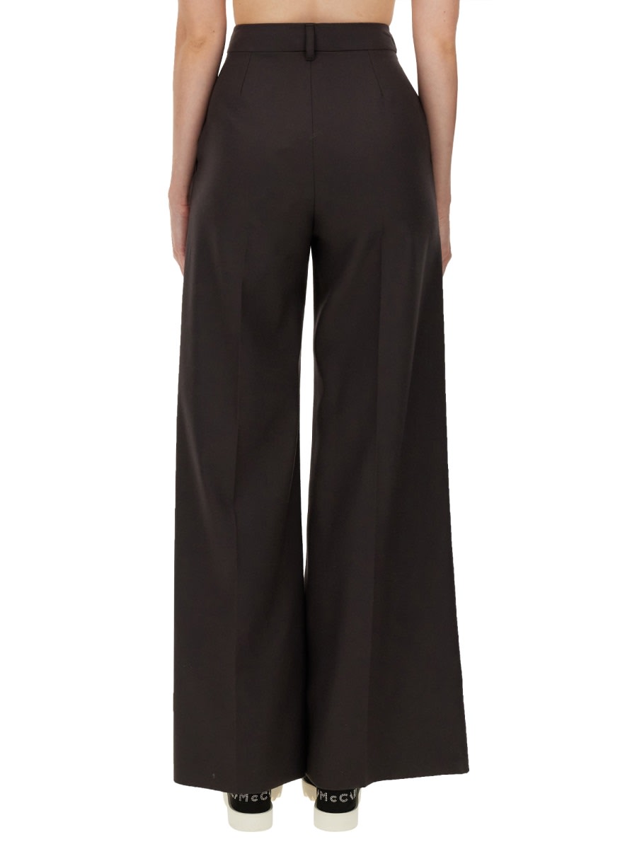 Shop Stella Mccartney Flared Pants In Brown