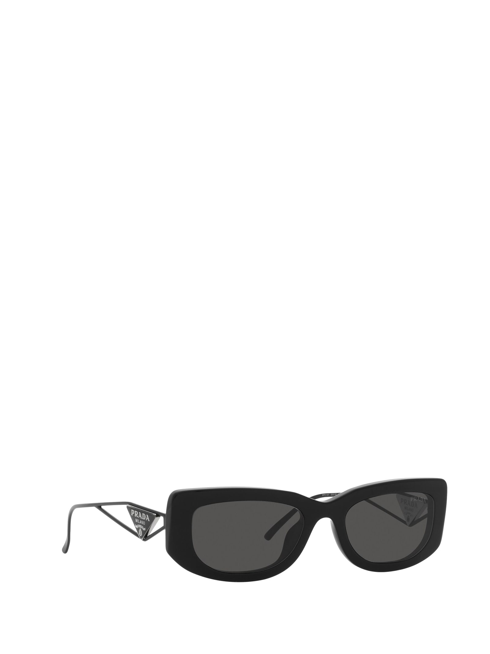 Shop Prada Pr 14ys Black Sunglasses
