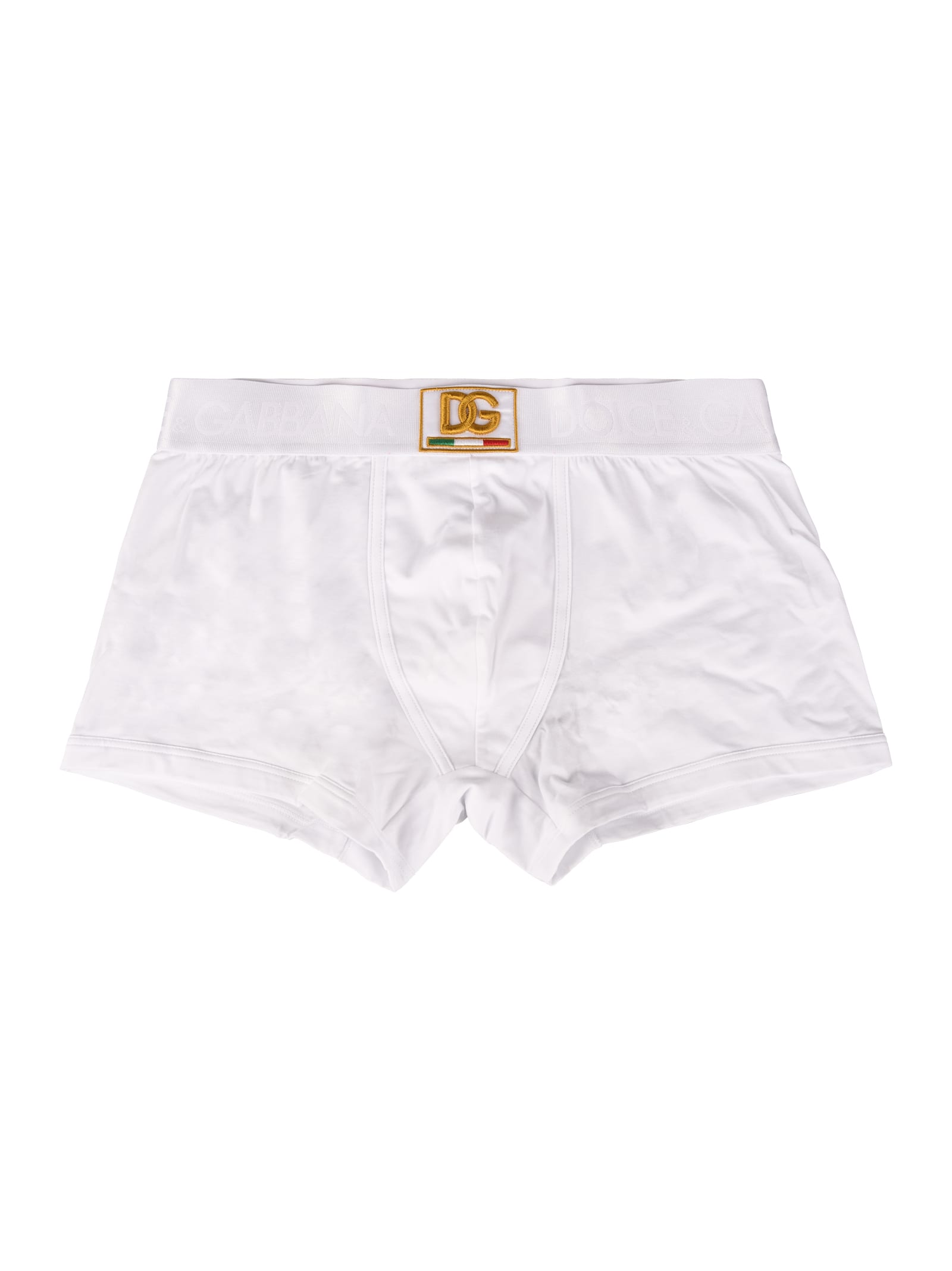 Dolce & Gabbana Elastic Waist Logo Boxer Shorts