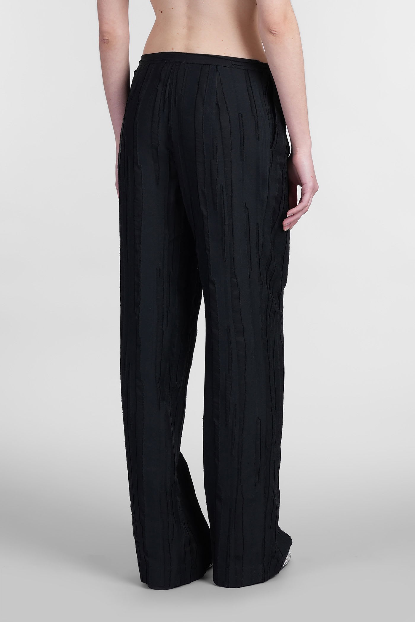 LOULOU STUDIO SOLER PANTS IN BLACK SILK
