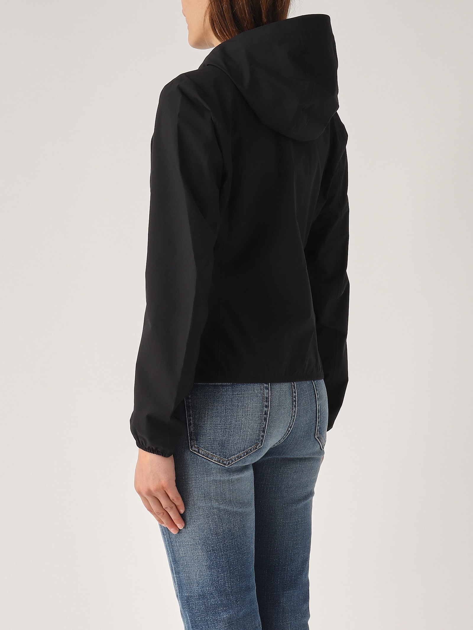 K-way Lily Stretch Dot Jacket In Nero