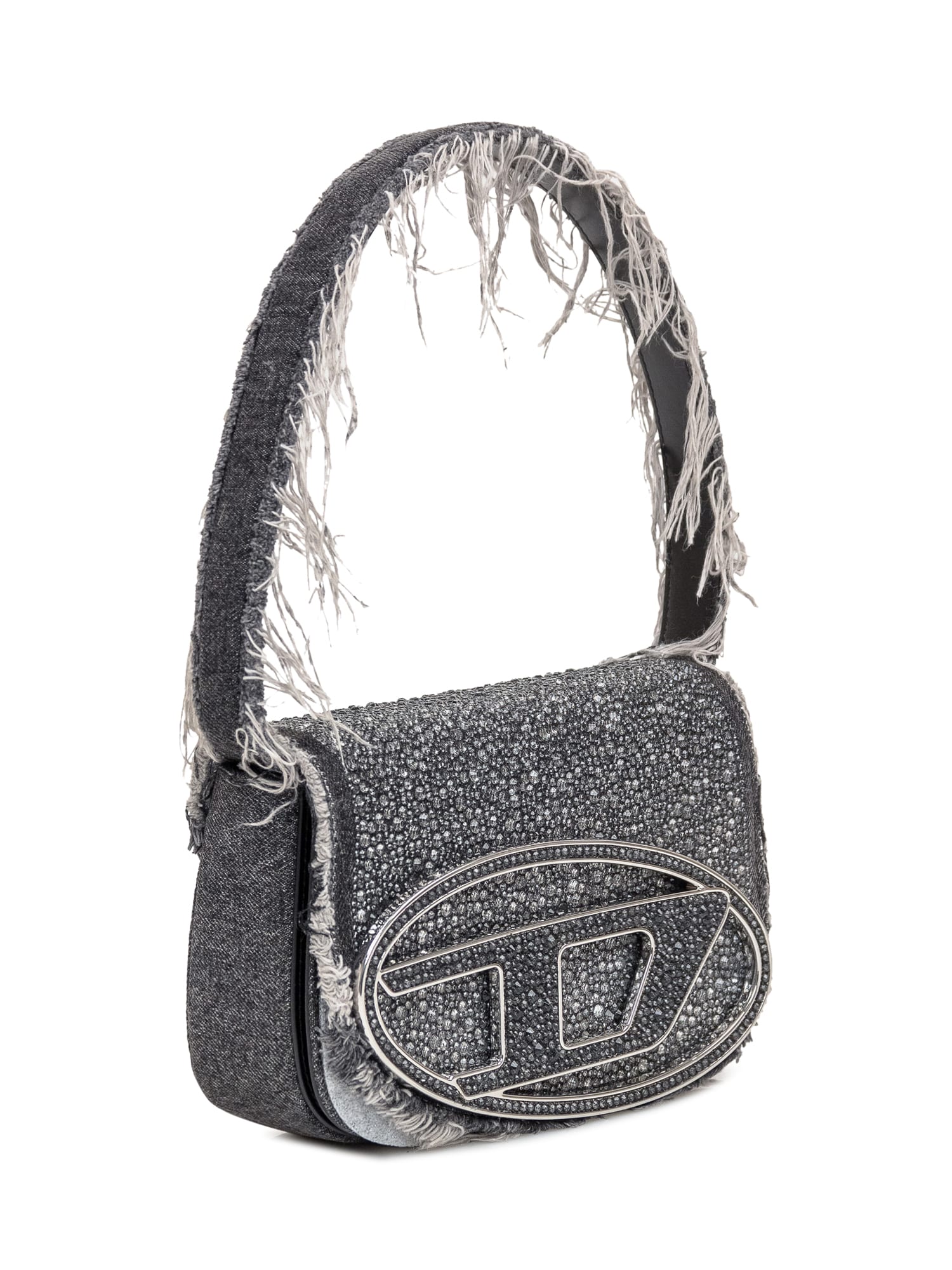 Diesel 1d Shoulder Bag In Denim Blu