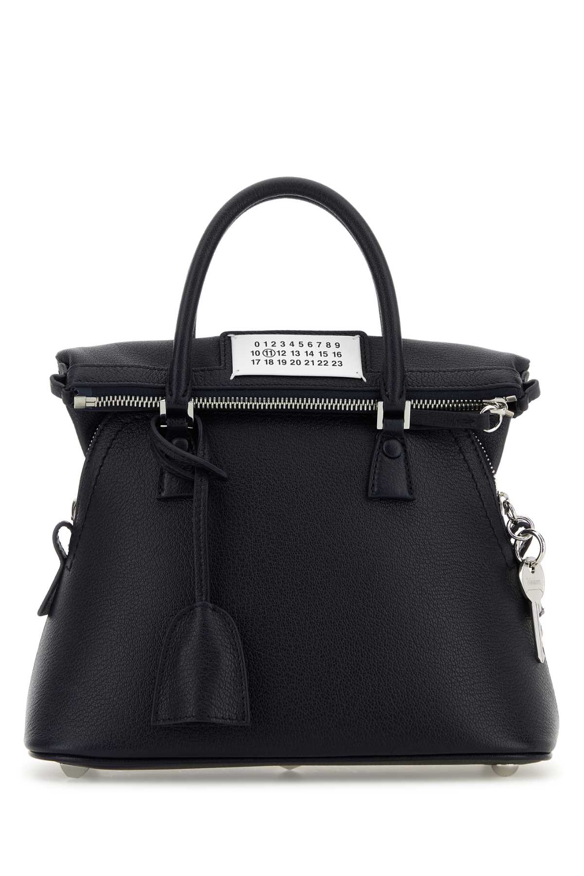 Navy Blue Leather Mini 5ac Handbag