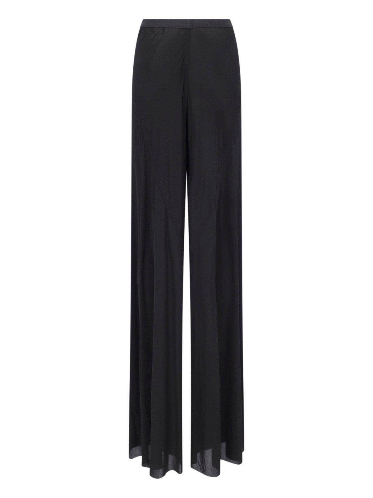 Shop Rick Owens Bias Straight Leg Pants In Black