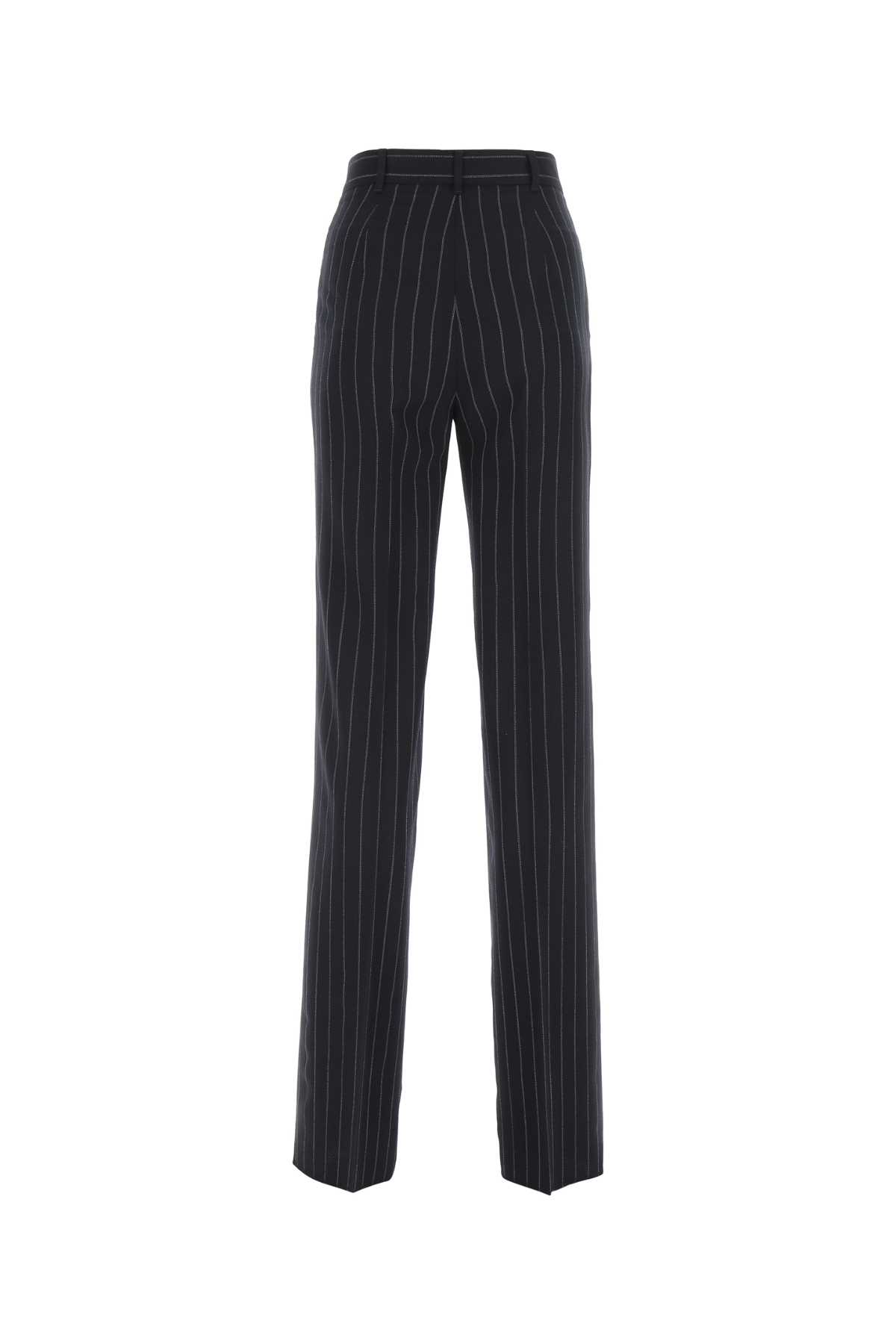 Max Mara Embroidered Wool Minnie Pant In 002