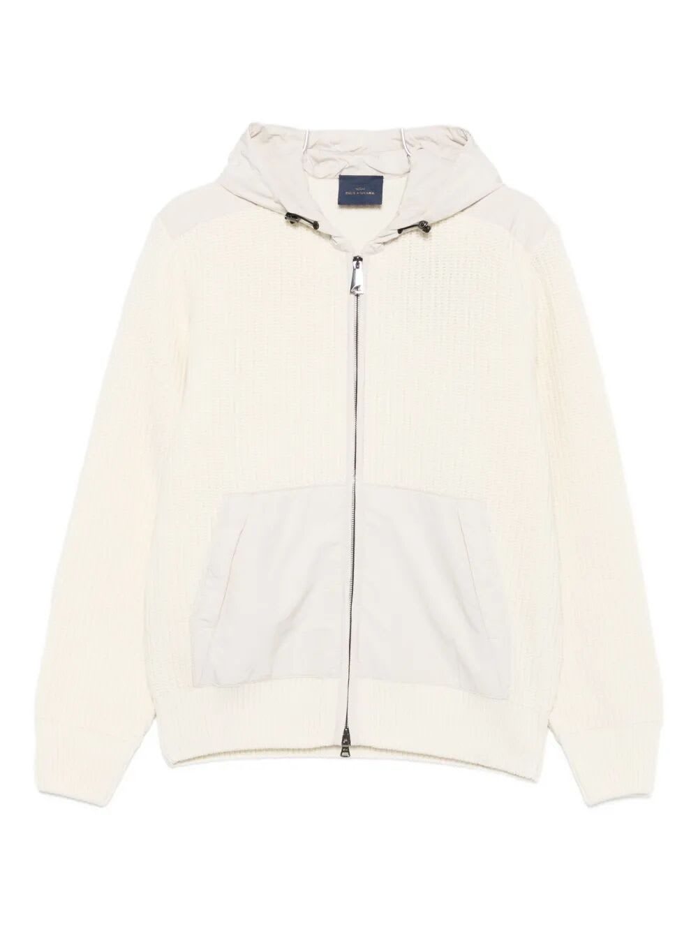 Paul&amp;shark Re 130 High Density Re Wool Hoodie In Neutral