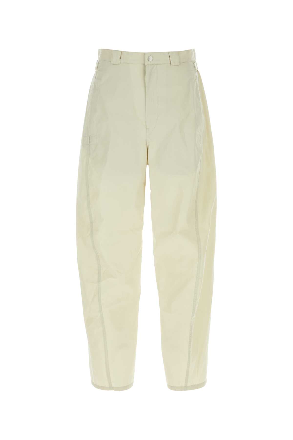 Lemaire Pant Cotton Blend Straight Leg In Ligovegre