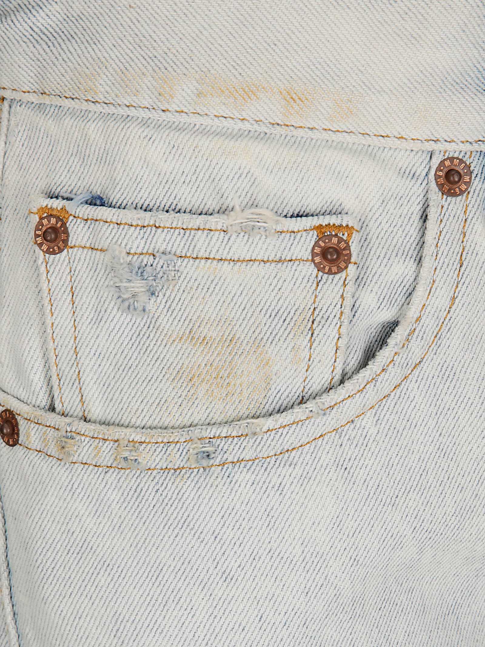 Mm6 Maison Margiela Shorts Mit Distressed-optik