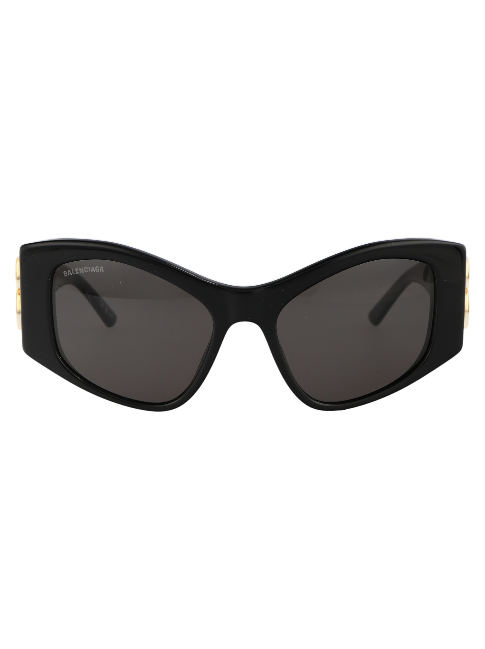 Balenciaga Bb0287s Sunglasses In 001 Black Black Grey