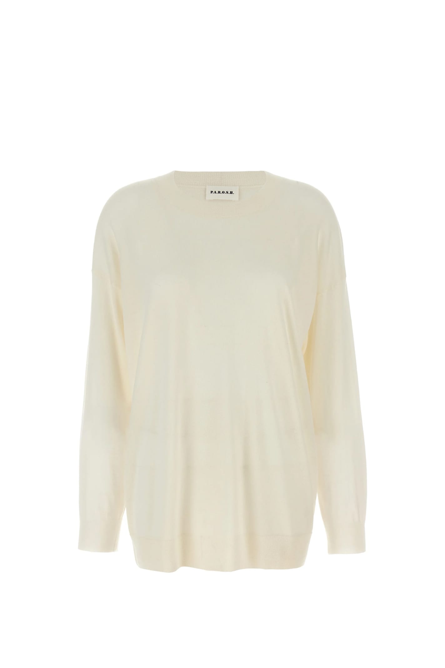 Shop P.a.r.o.s.h Sweater In Cream