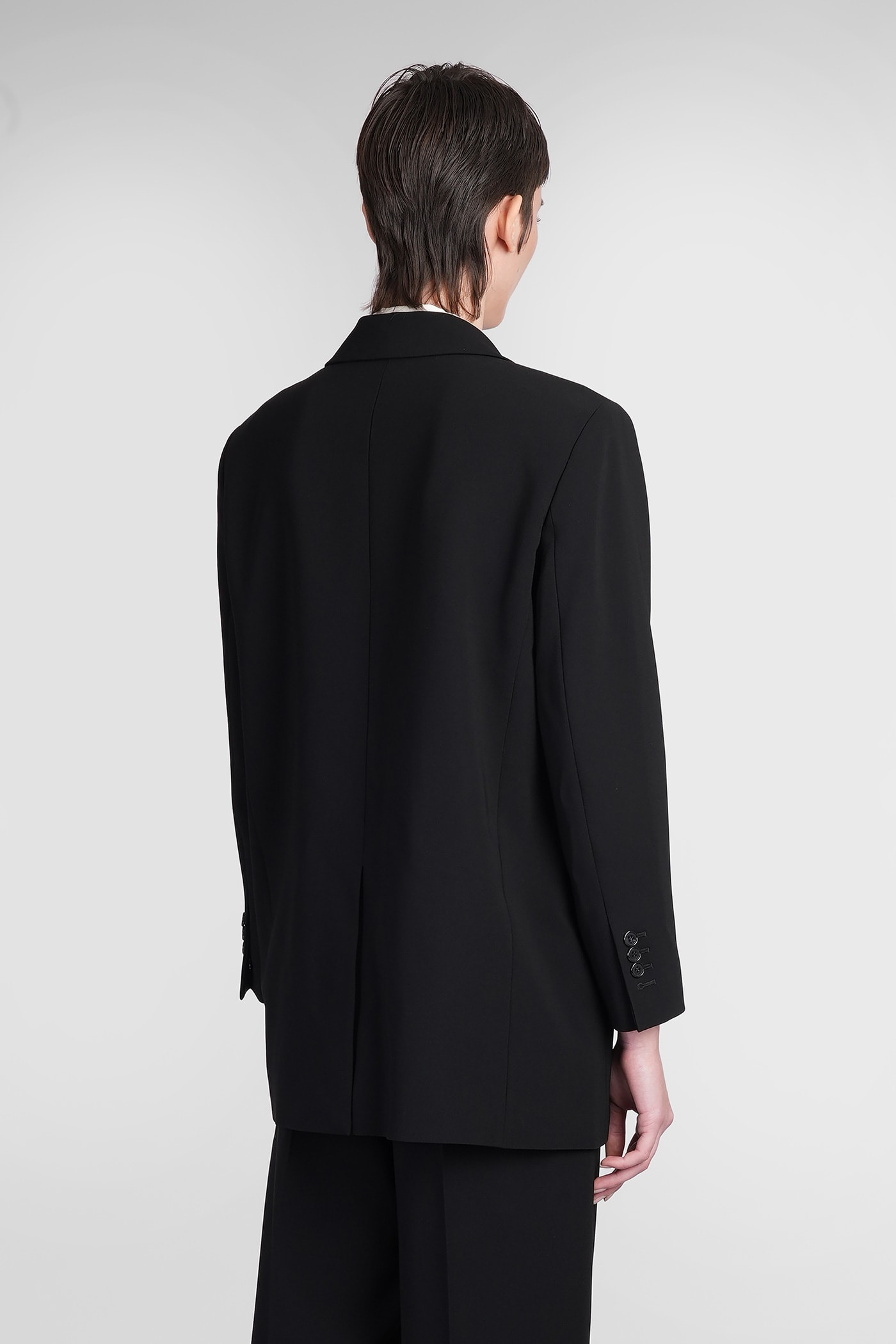 THEORY BLAZER IN BLACK TRIACETATE