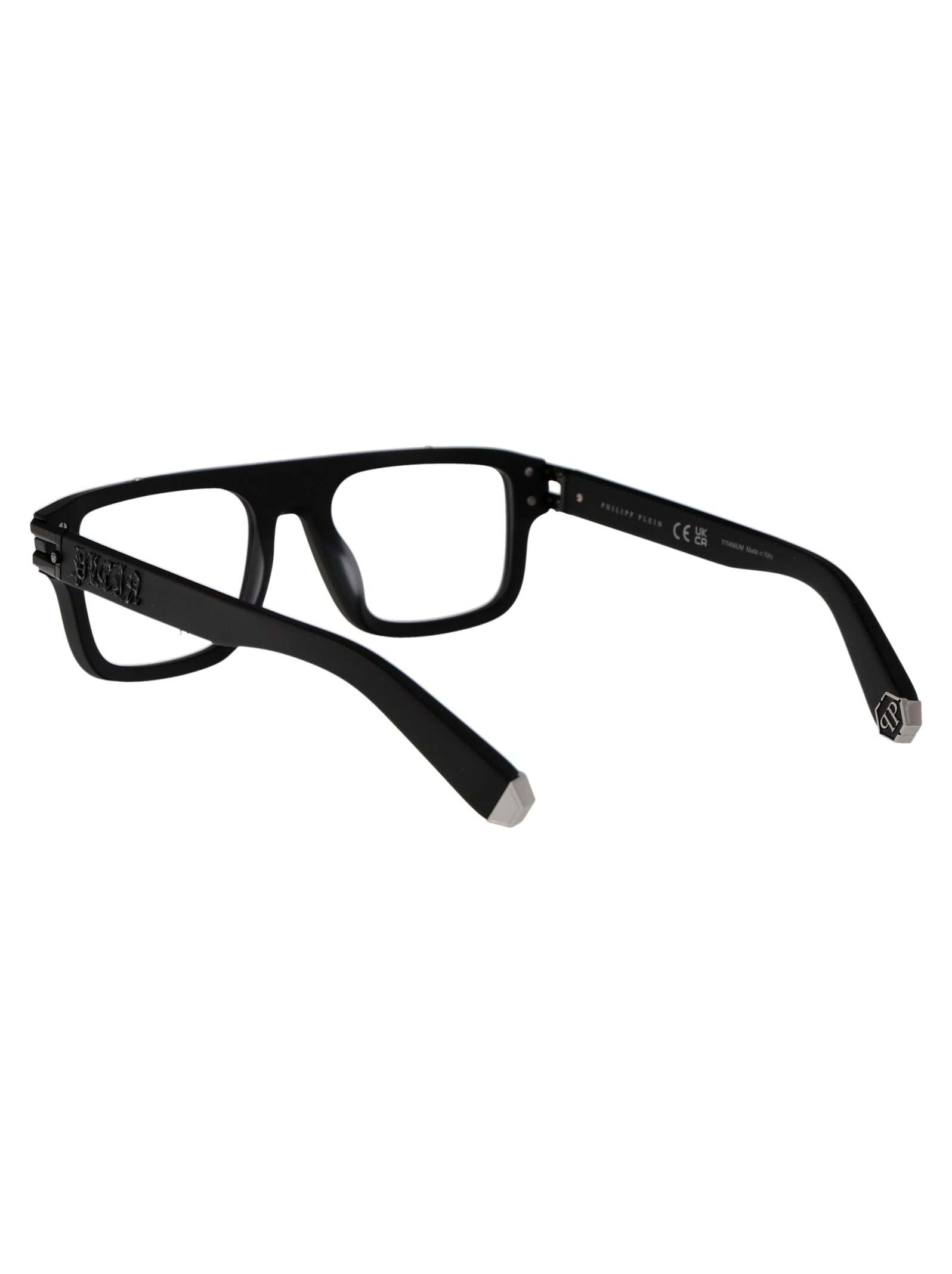 Shop Philipp Plein Vpp021v Glasses In 0703 Black