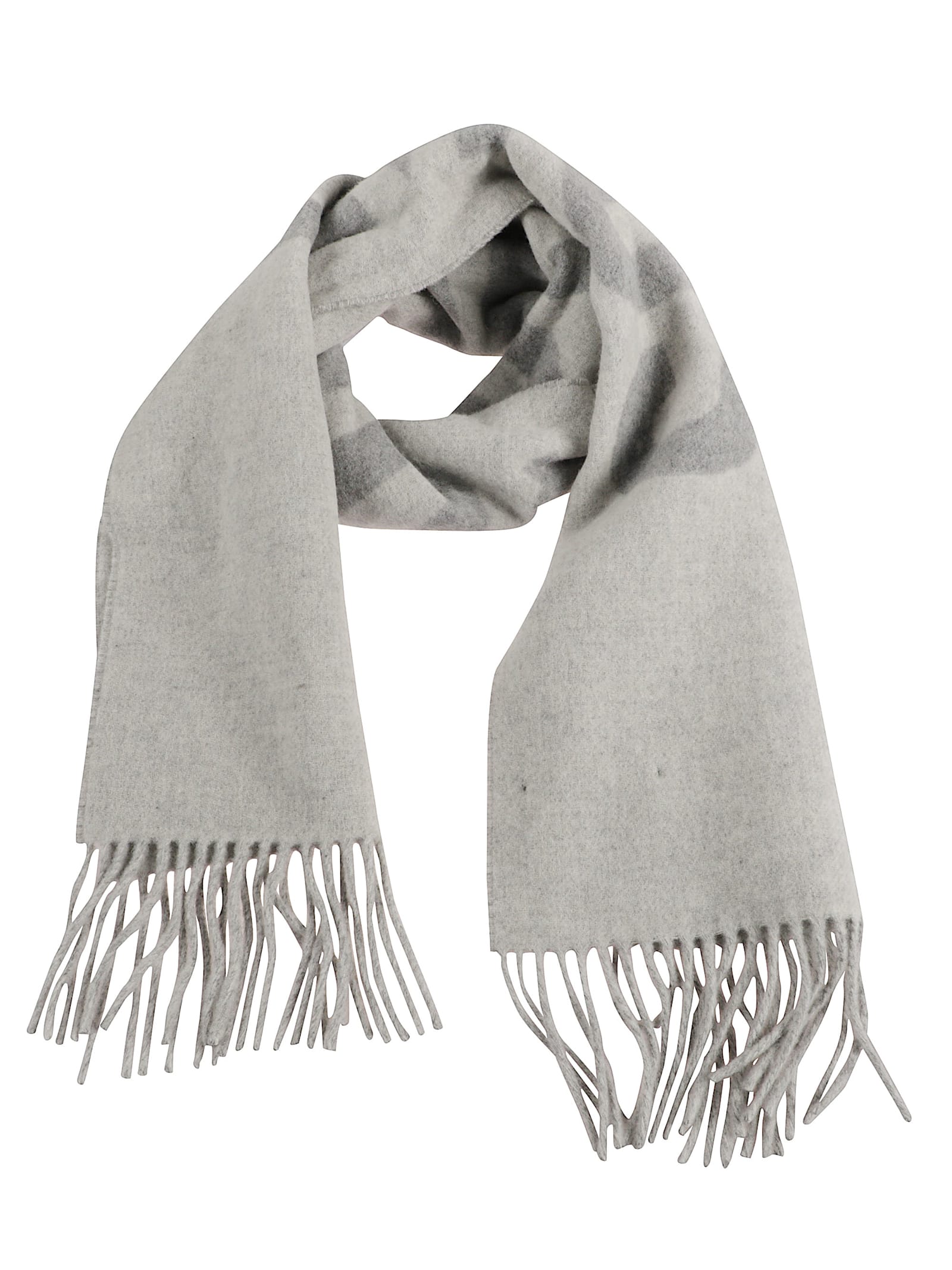 Jacquemus Signature Scarf Featuring Fringed Edges In Gray