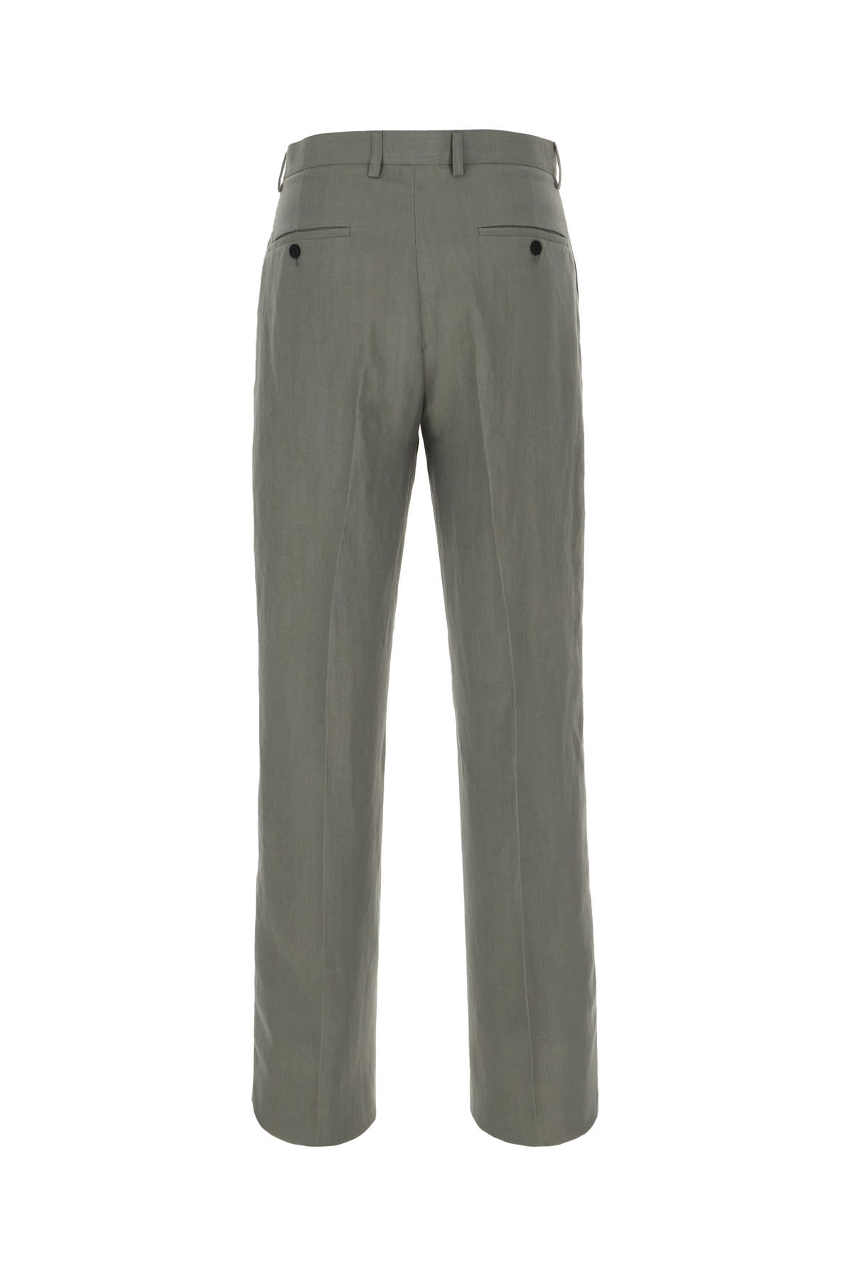 Ferragamo Dark Grey Viscose Blend Pants In Ash Grey
