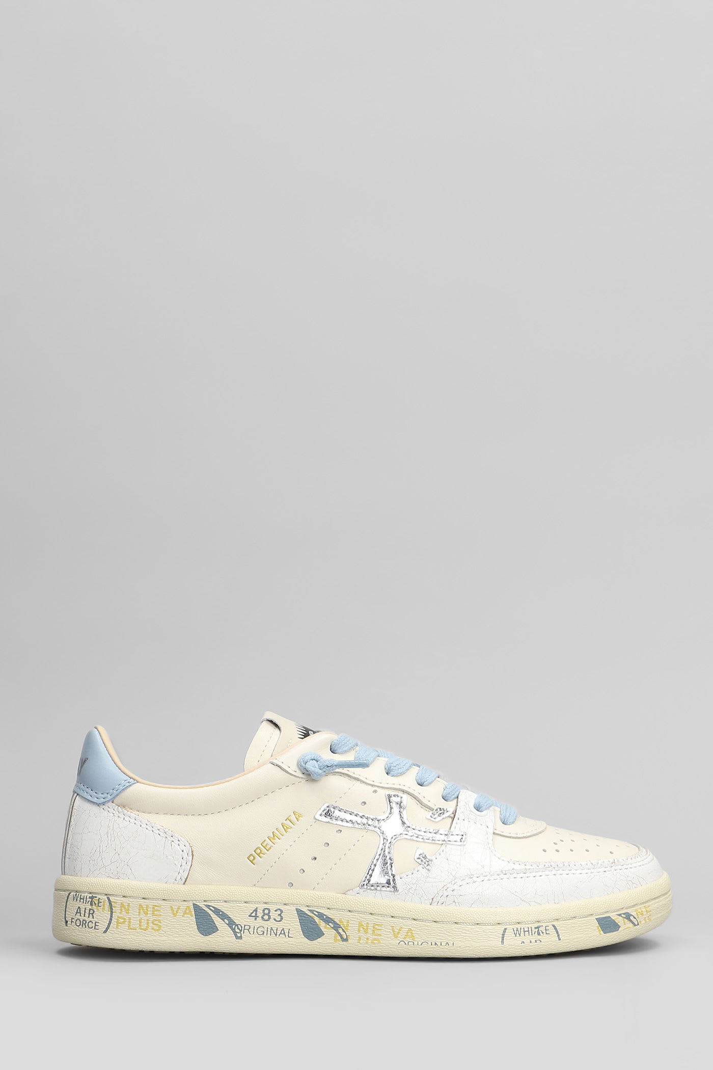 Bskt Clayd Sneakers In White Leather