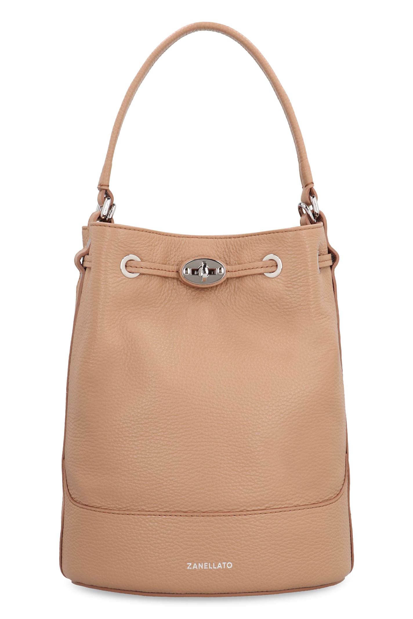 Monda S Leather Bucket Bag