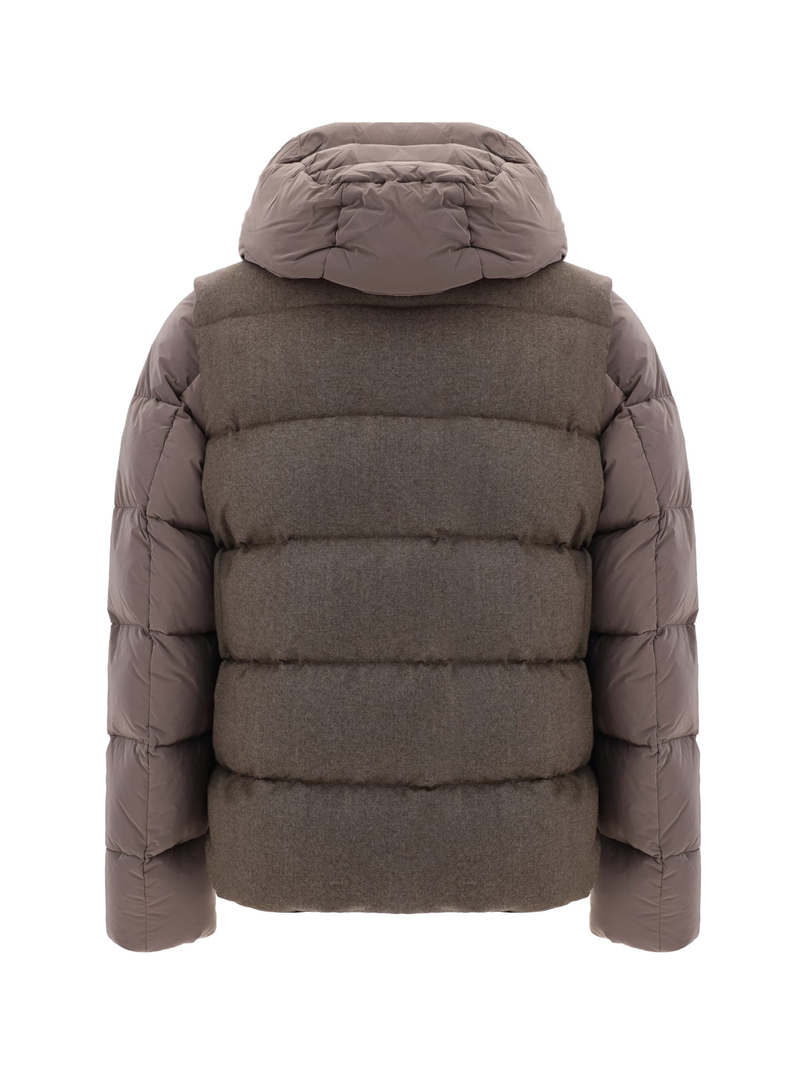 Shop Moorer Casciano Down Jacket In Cacao