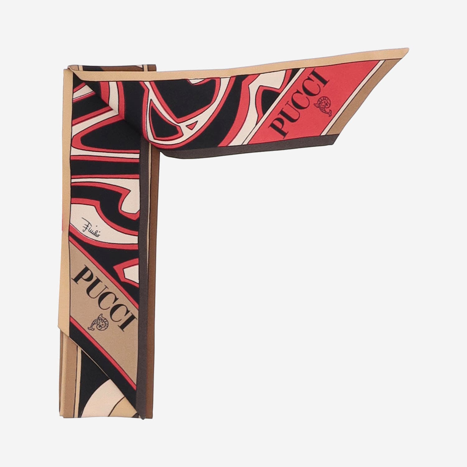Pucci Printed Silk Scarf In Multi