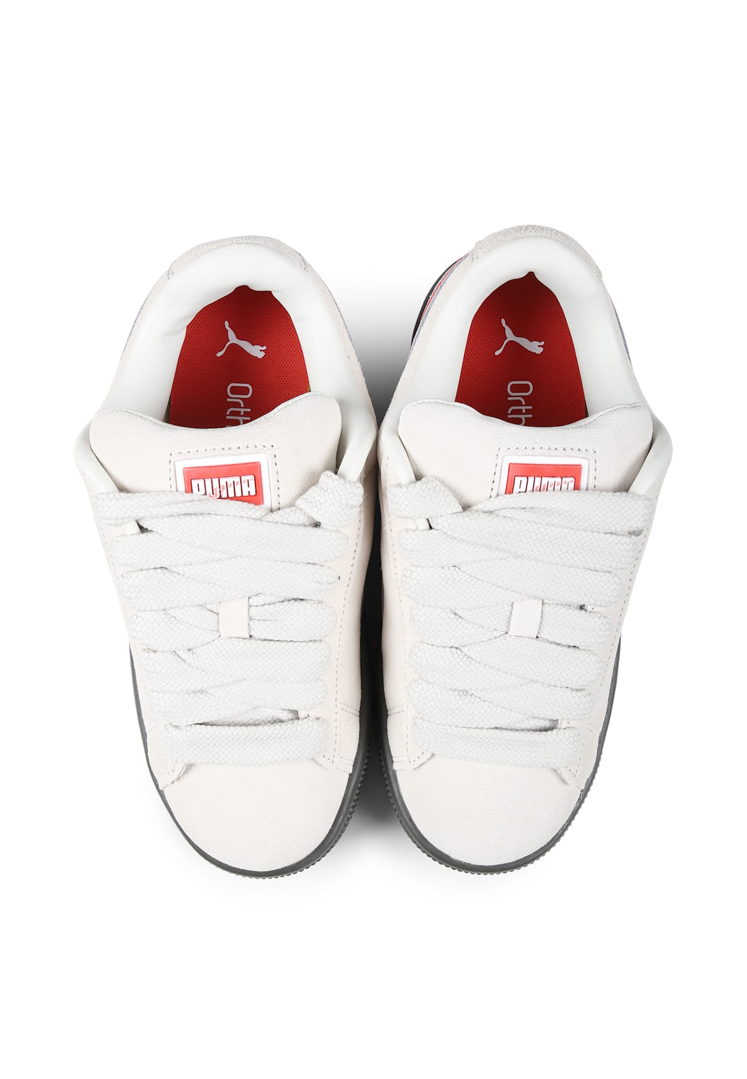 Puma Grey Sneakers For Kids In Gray