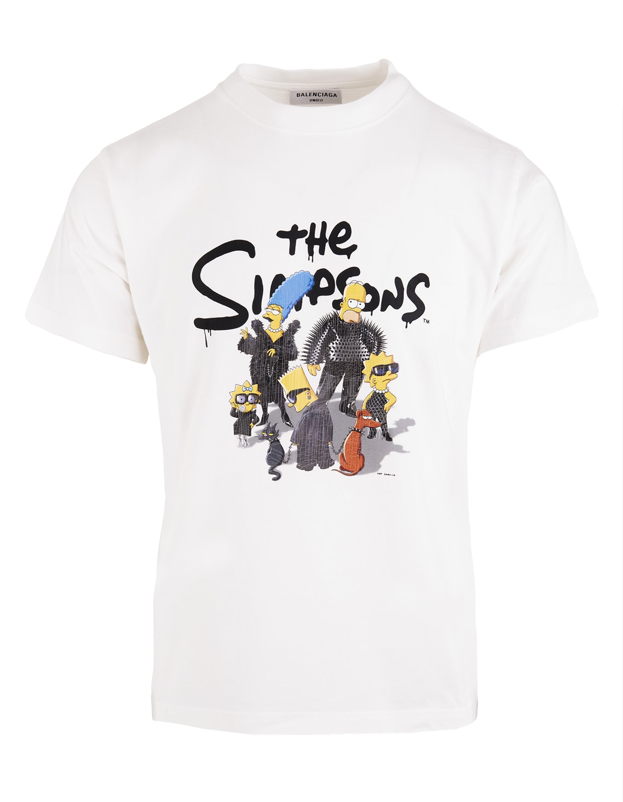 Balenciaga Woman White The Simpsons Tm & © 20th Television Small Fit T-shirt