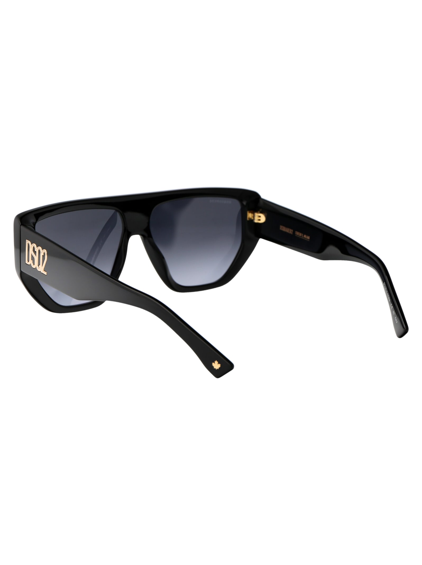 Shop Dsquared2 D2 0088/s Sunglasses In 2m29o Black Gold