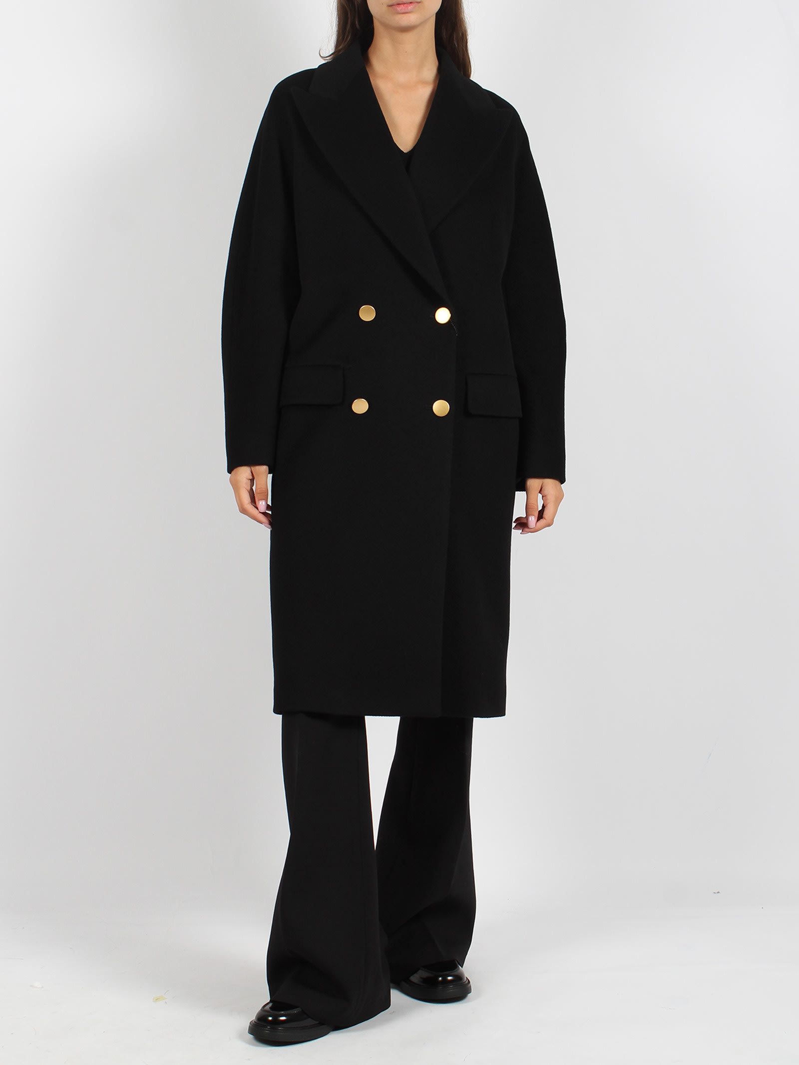 Shop Tagliatore Berenice Coat In Black