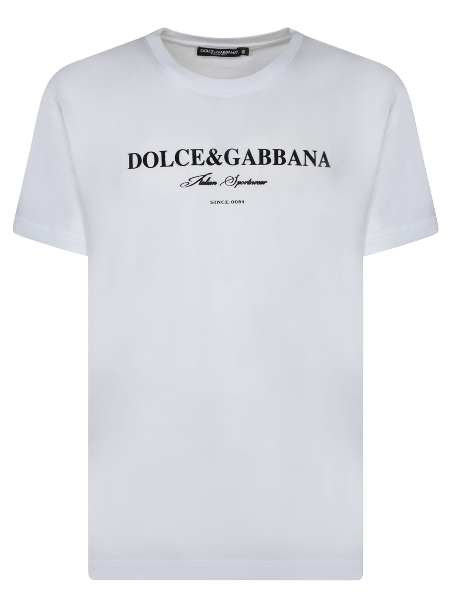 Dolce & Gabbana Men Logoed T-shirt In White