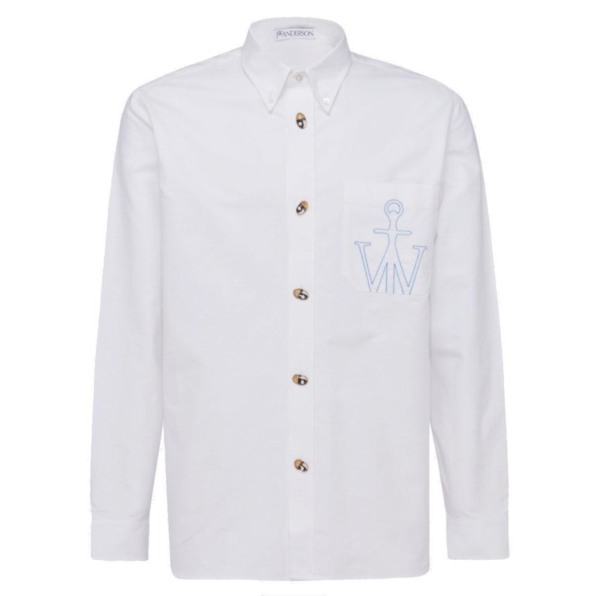 J.W. Anderson Logo Embroidered Long-sleeved Shirt