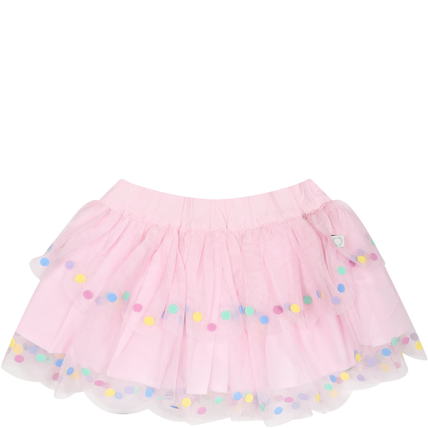 Shop Stella Mccartney Pink Tulle Skirt For Baby Girl