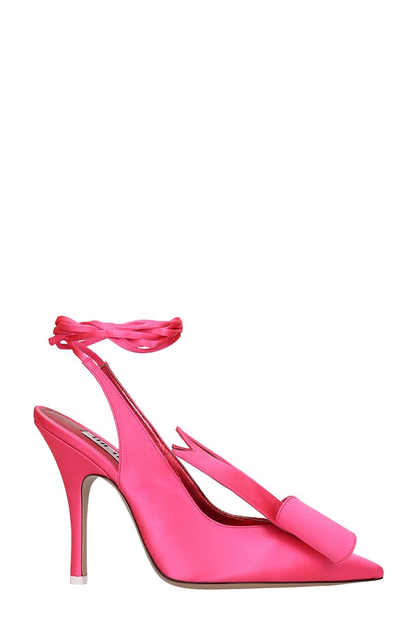 ATTICO SLINGBACK PUMPS IN ROSE-PINK TECH/SYNTHETIC,11239258