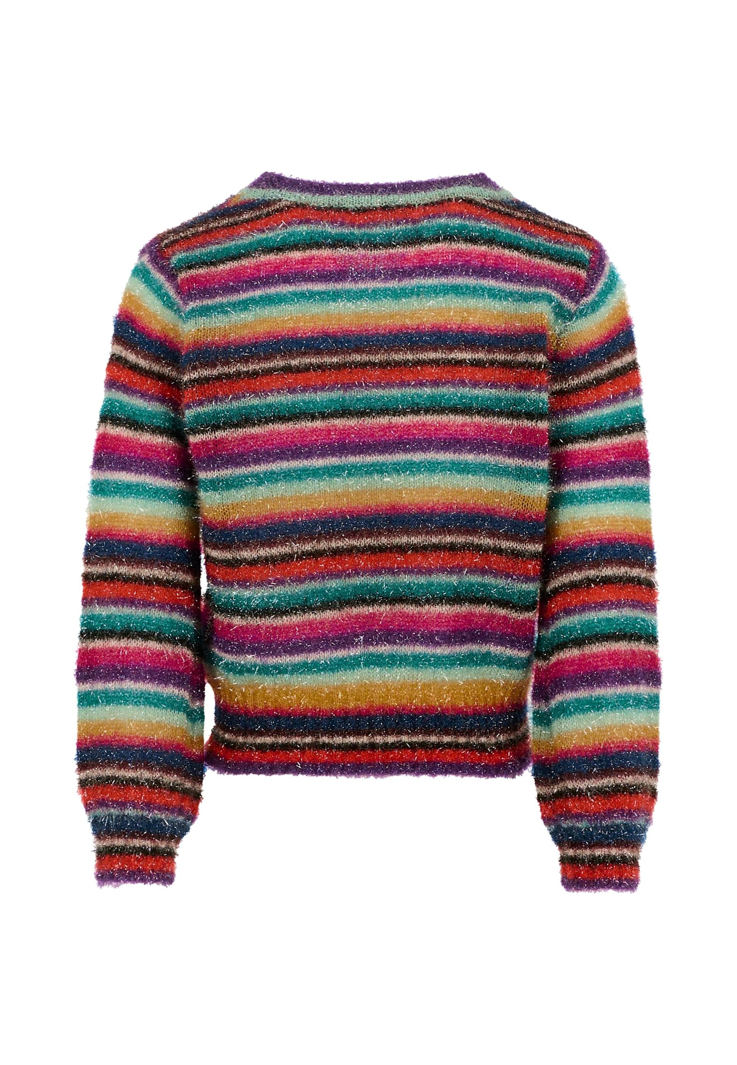 Molo Rainbow-stripe Sweater In Multi