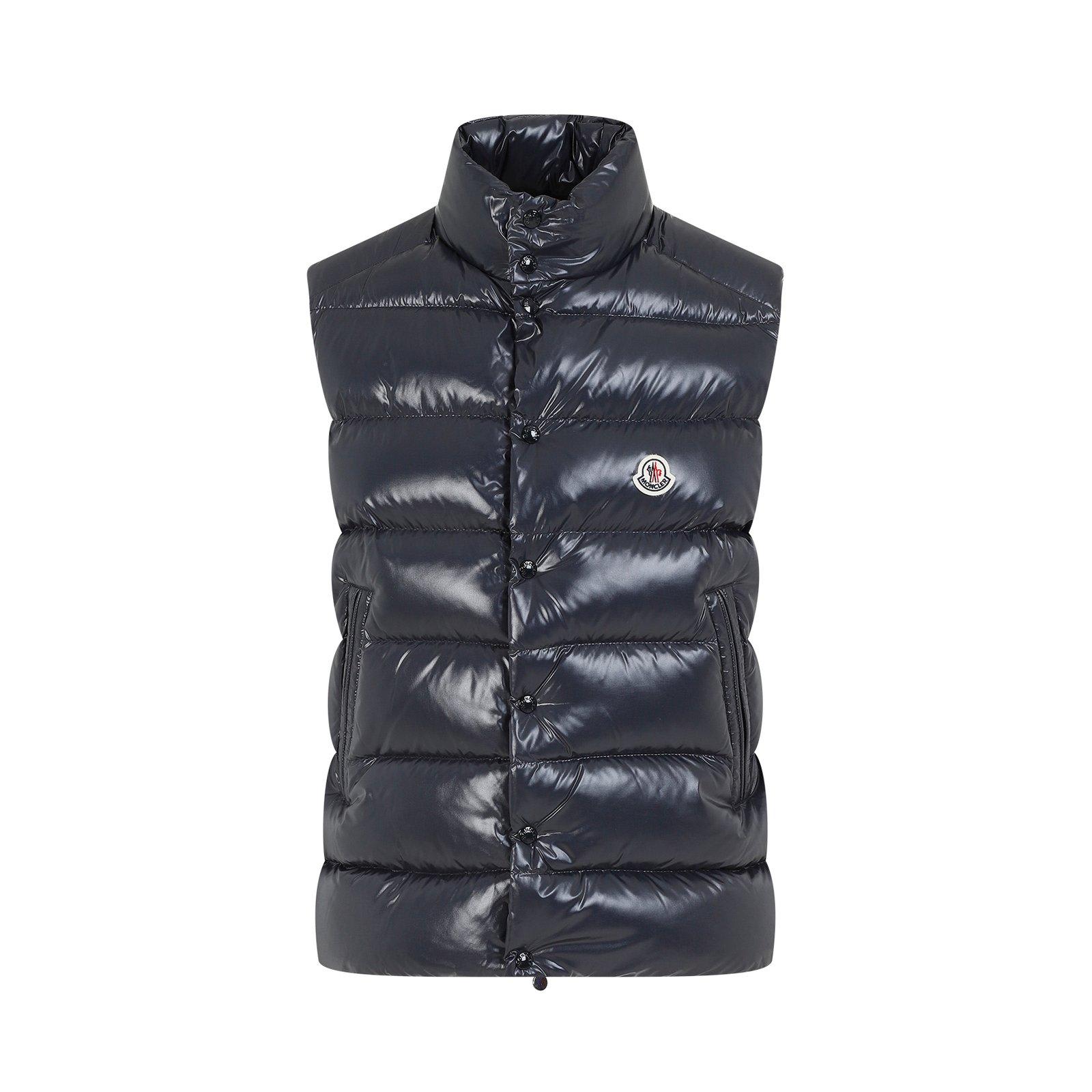 Shop Moncler Logo Patch Padded Vest