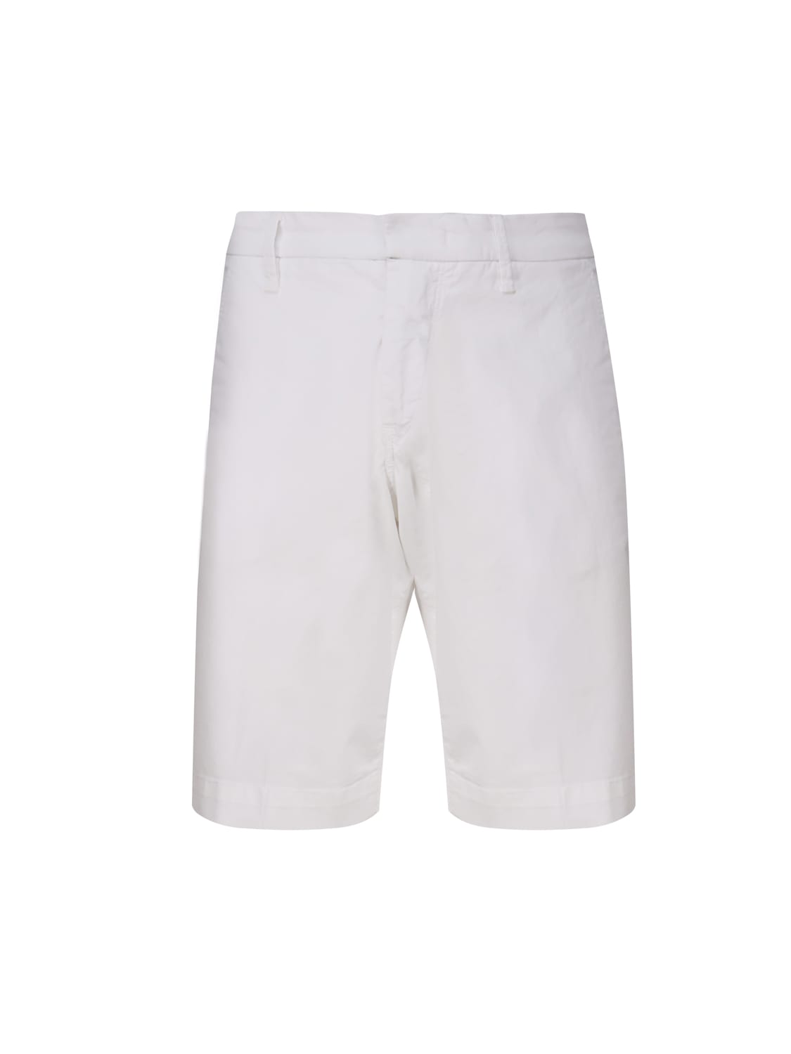 Fay Cotton Bermuda Shorts In White