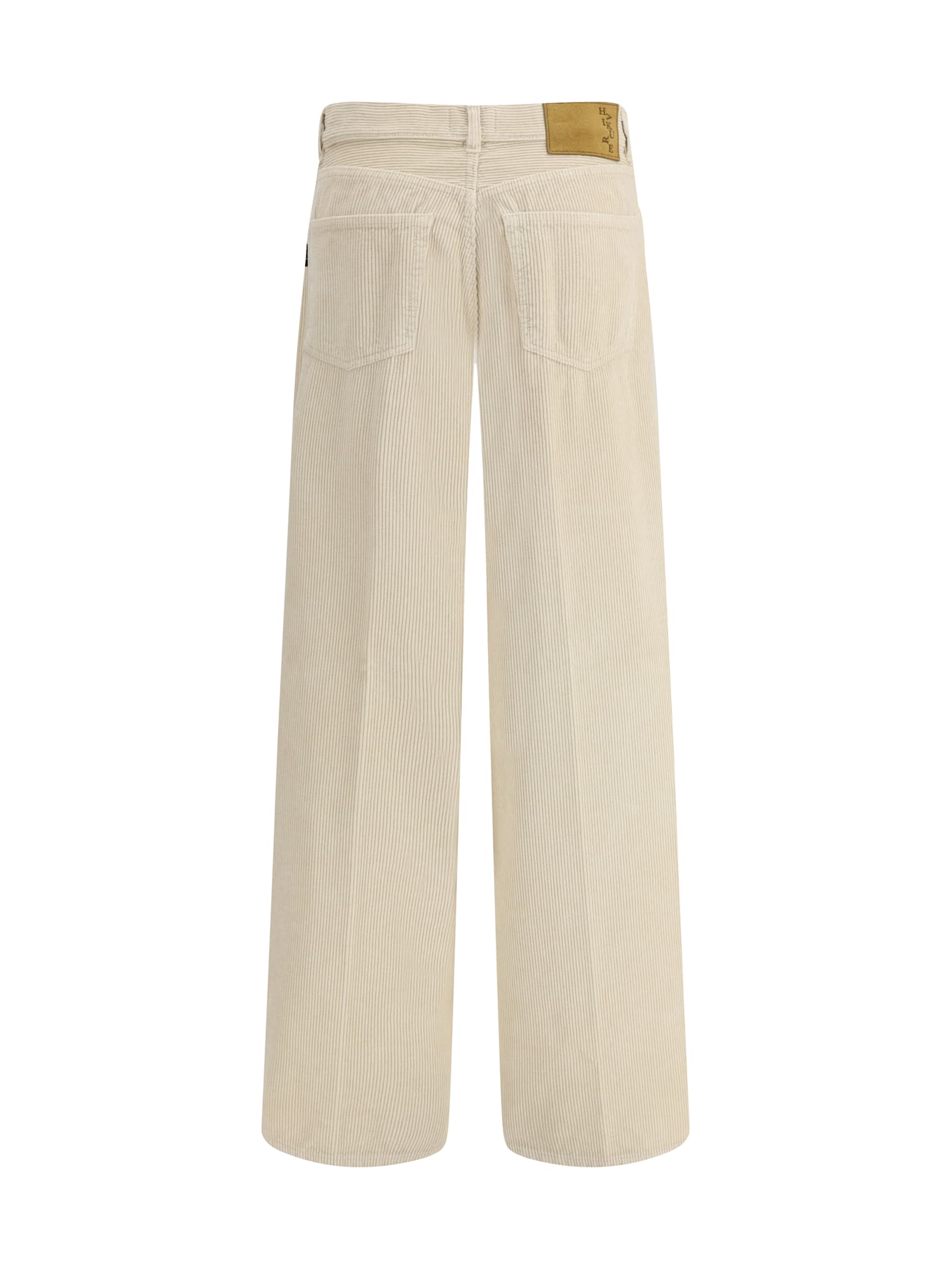 Haikure Velvet Pants In Neutral