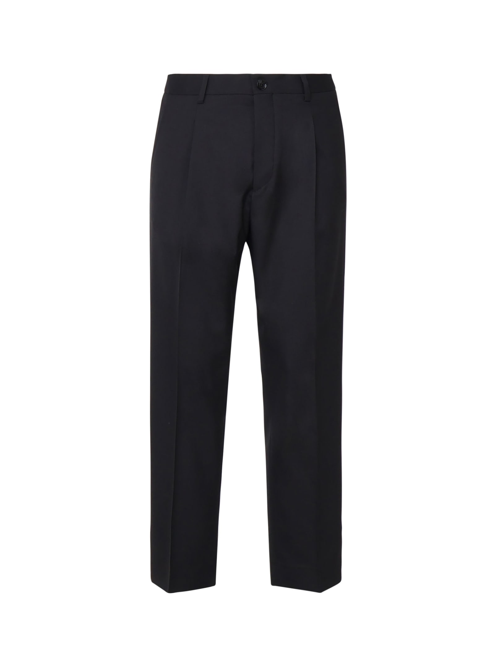 Shop Be Able Sandy Wool Blend Trousers In Blue