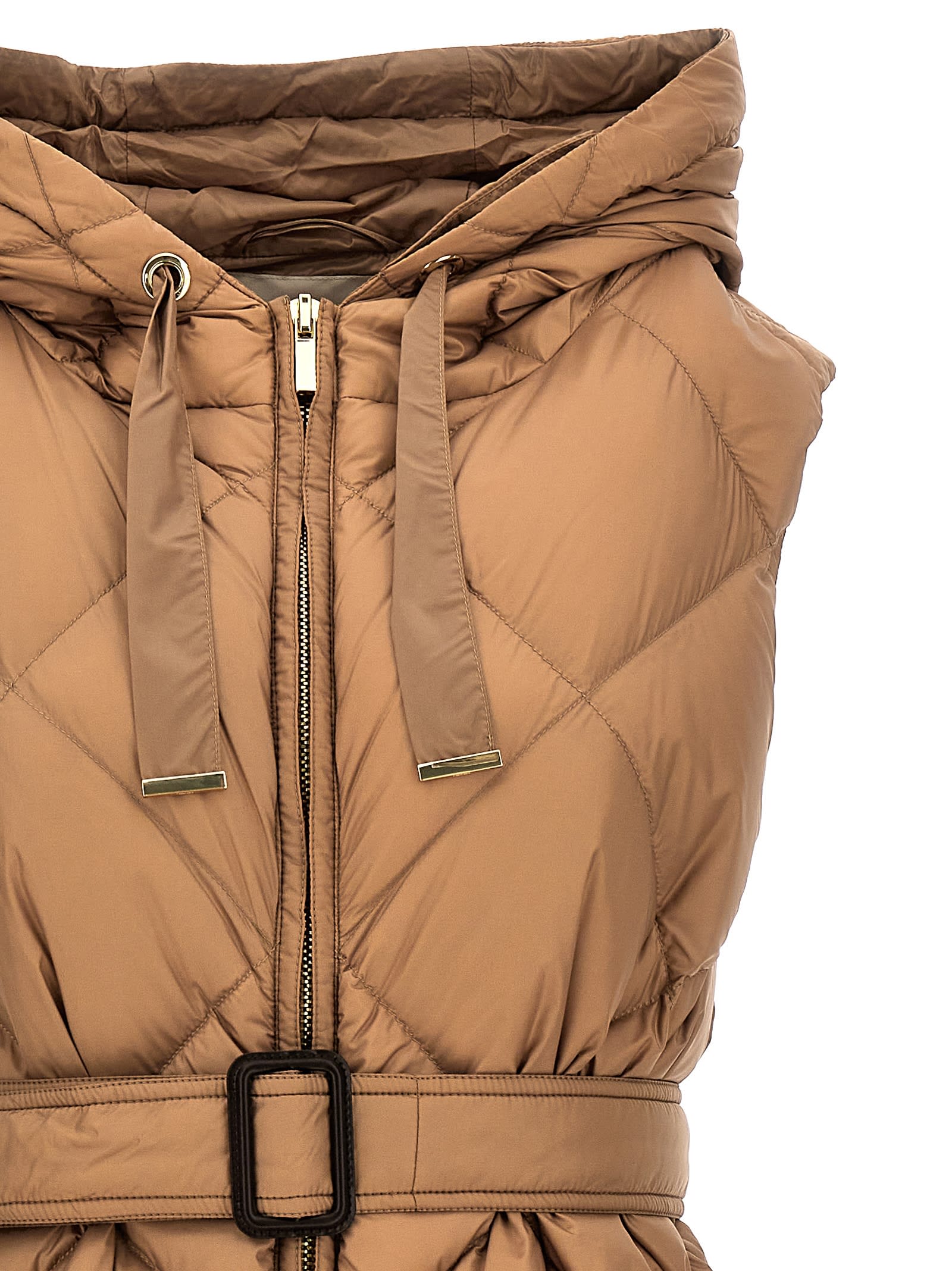 Max Mara The Cube Tregil Vest In Brown