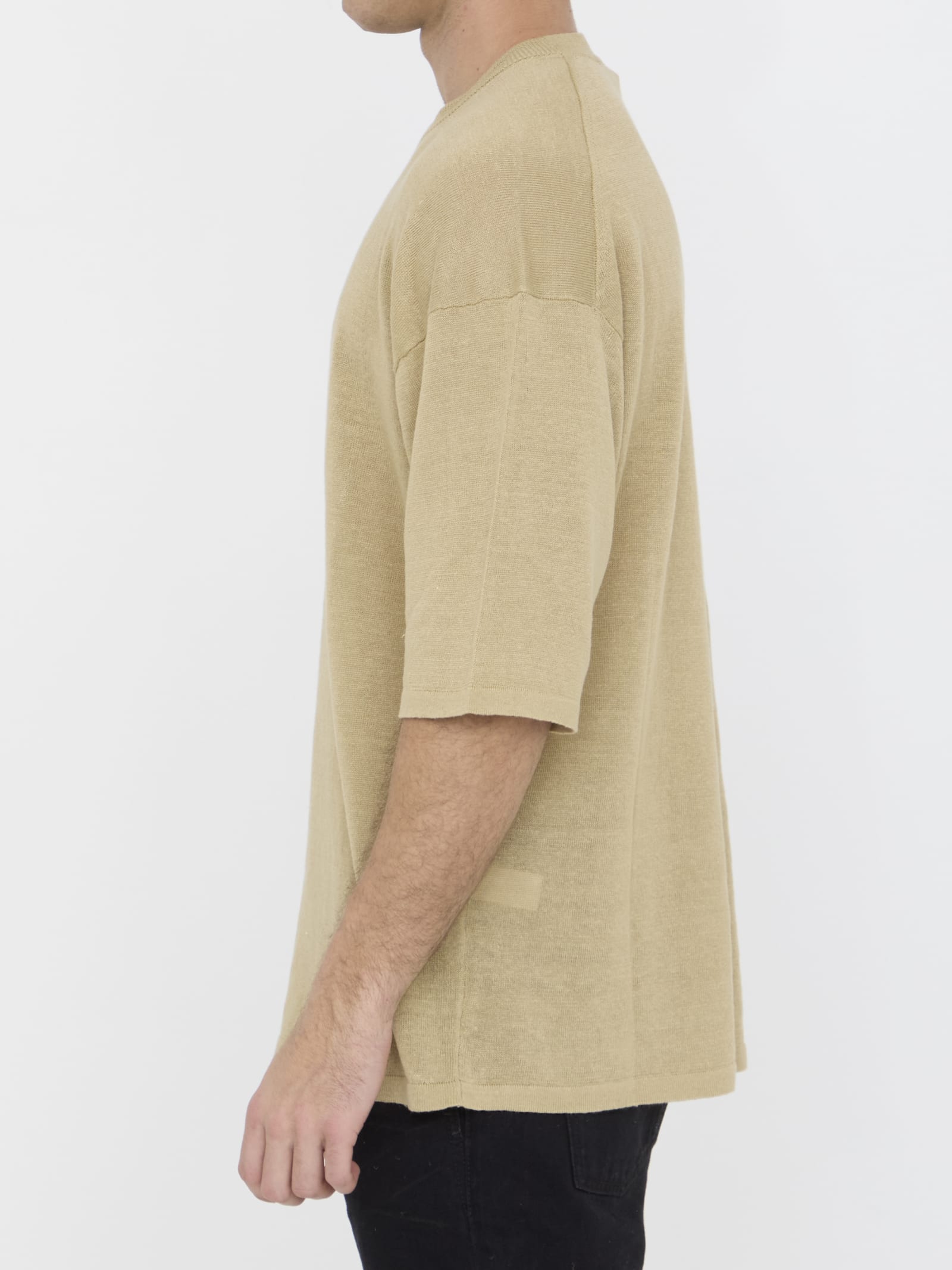 Shop Roberto Collina Linen Jumper In Beige