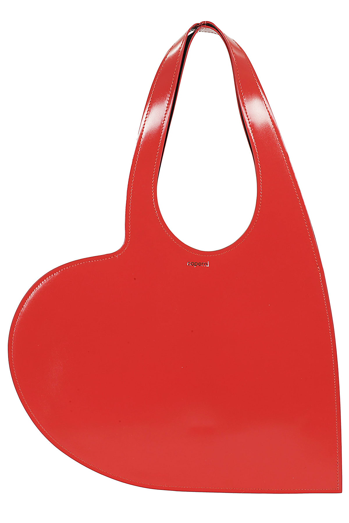 Gloss Leather Mini Heart Tote Bag